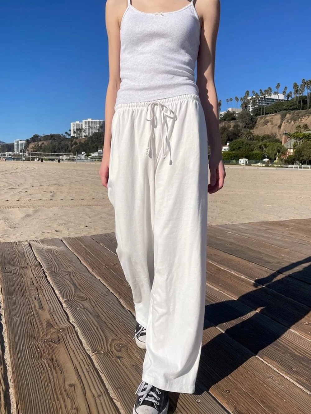 Brandy Melville White Sweatpants